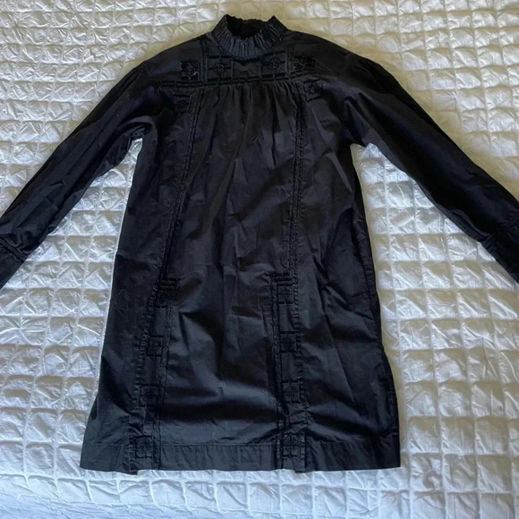 Isabel Marant black embroidered cotton mini dress - Picture 1 of 10